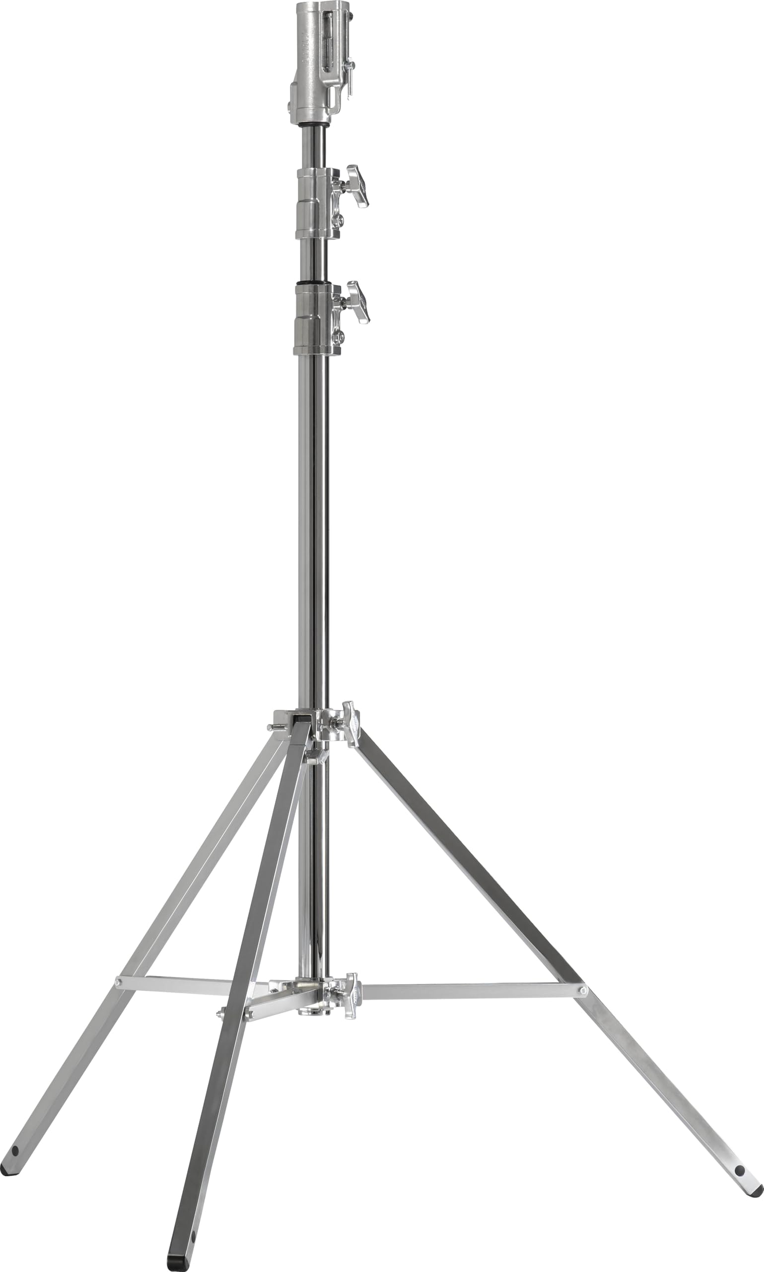 Kupo Master Cine Stand with Triple Function Universal Head, Heavy Duty Steel Construction, Leveling Leg for Uneven Terrain, 11.5' Max Height, High Load Support up to 88.2lbs, Silver (KS500112)