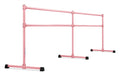 VITA Barre Portable Freestanding Double Ballet Barre, Extreme, 16 Ft Bars, Light Pink, Steel | Fixed Height, Made in USA, Home or Gym Exercise Equipment for Kids & Adults | Dance, Fitness, Pilates