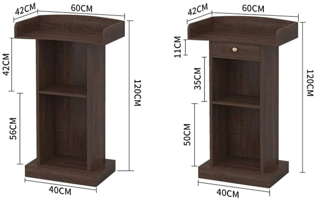 CAMBOS Lectern Podium Stand, Lectern Podium Stand,Podium Simple Modern Welcome Shopping Guide Reception Customer Desk Host Stage Podium Speaking Ceremonial Lectern Desk Teacher's Desk