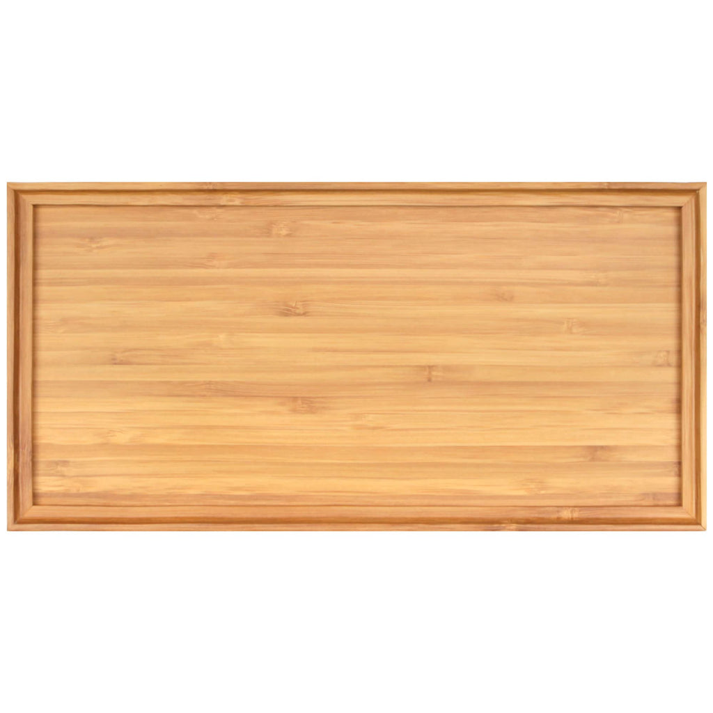 BambooMN Organic Bamboo Serving Tray, Vanity, Tea, Appetizers, Snacks, Charcuterie Board, 11"x5.5"x0.6" - 30 Trays