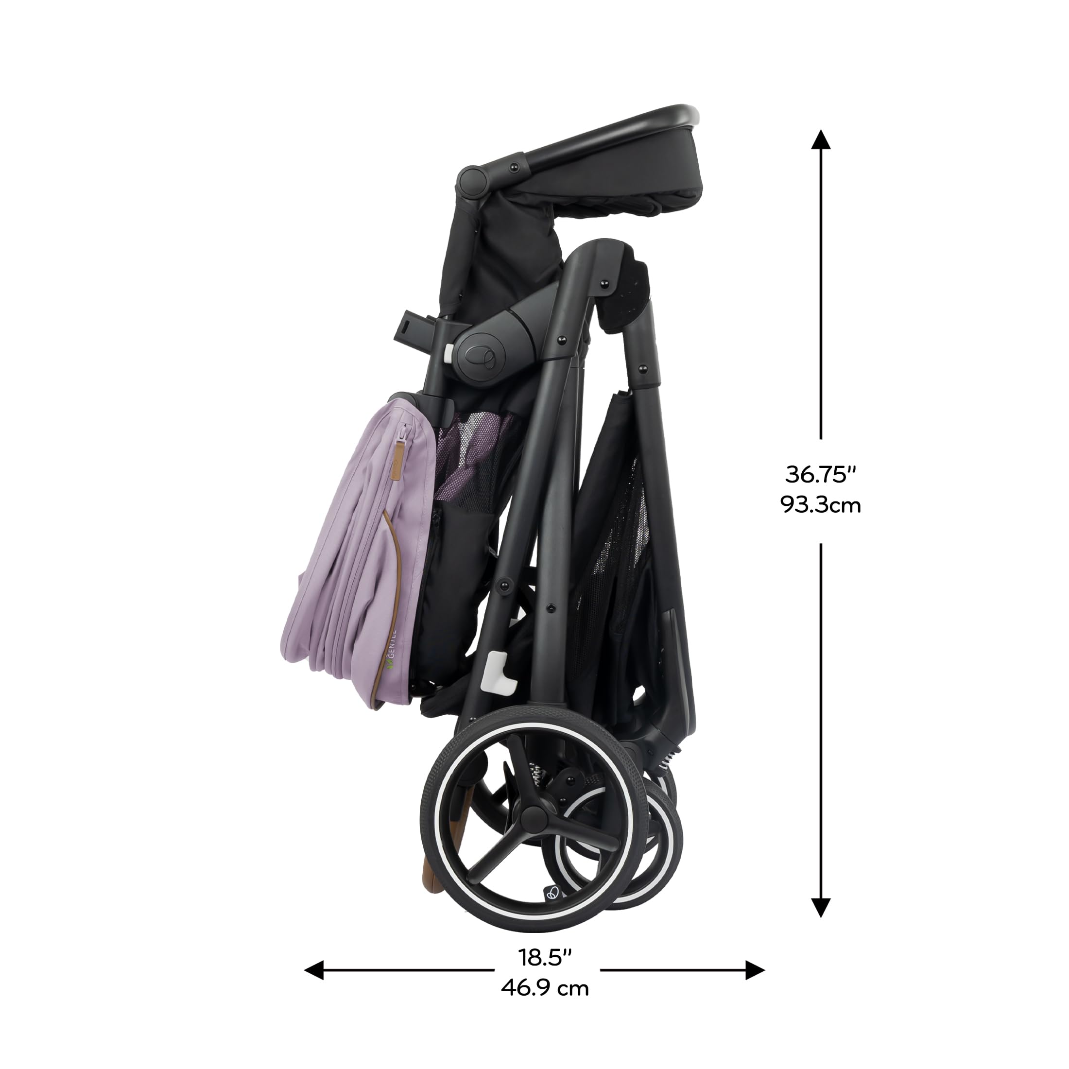 Evenflo Shyft Intuiti+ Travel System Featuring Revolve180 LiteMax NXT Preemie and Infant Car Seat with SensorySoothe and Green & Gentle (Agate Purple)