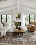 Loloi Amber Lewis Georgie Collection GER-04 Teal/Antique 10'-0" x 14'-0", .19" Pile Height, Area Rug