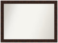 Amanti Art Bronze Wall Mirror 31x42 William Mottled Bronze Narrow Rectangle Bathroom Mirror for Wall Decor Living Room, X-Large Casual Frame, Hangs Horizonally and Vertically, Bathroom Decor,
