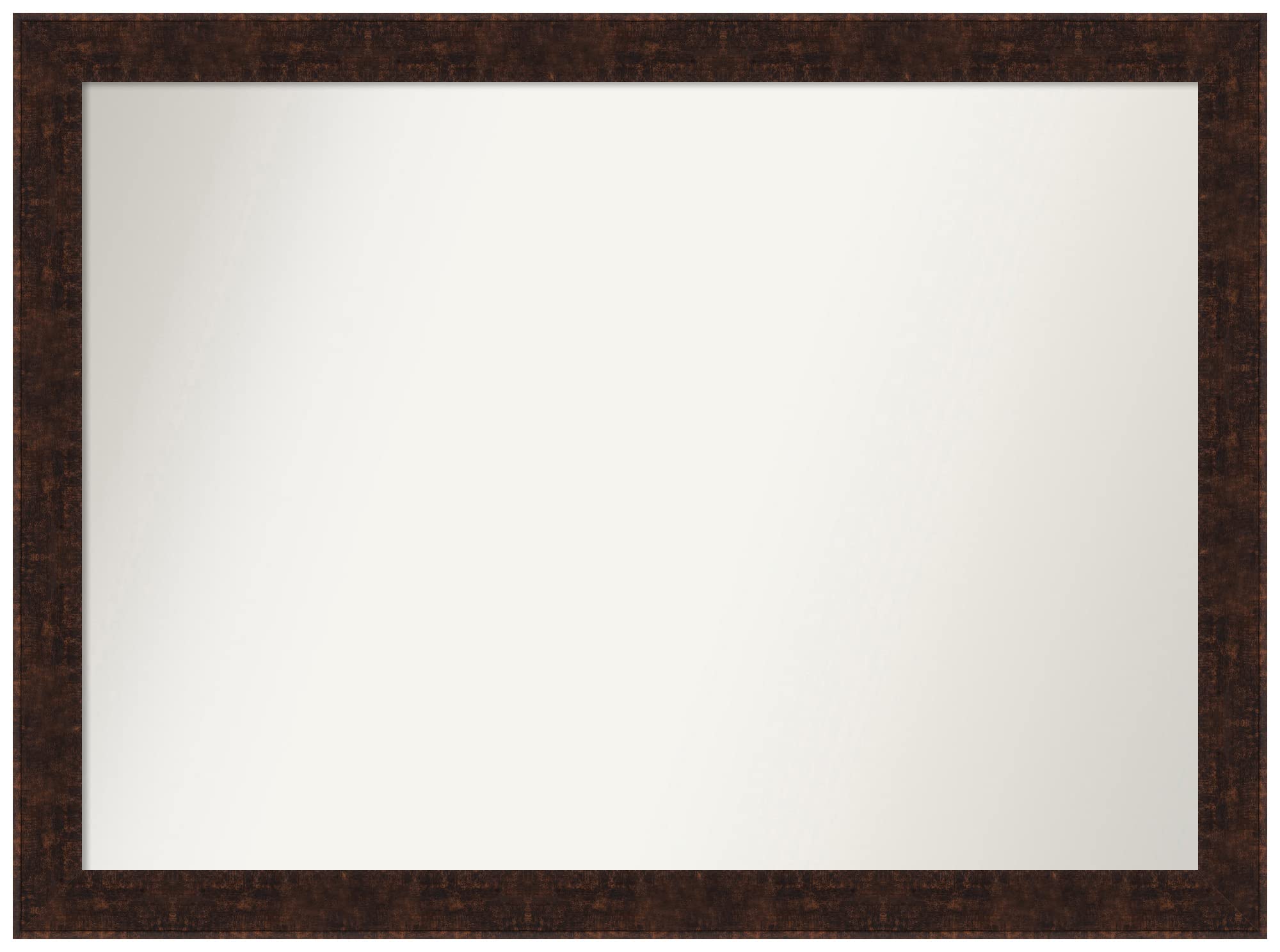 Amanti Art Bronze Wall Mirror 31x42 William Mottled Bronze Narrow Rectangle Bathroom Mirror for Wall Decor Living Room, X-Large Casual Frame, Hangs Horizonally and Vertically, Bathroom Decor,