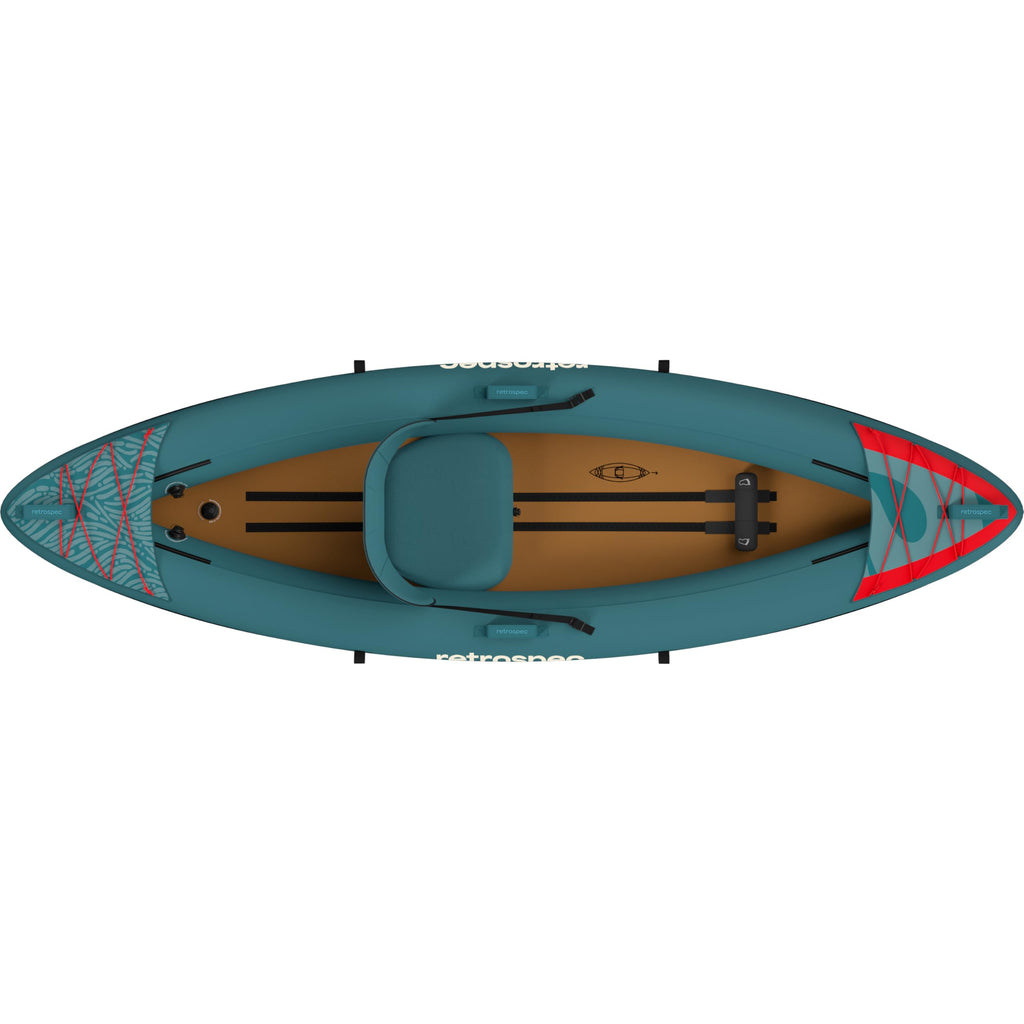 Retrospec Coaster Single & Tandem Inflatable Kayak for Adults - Blow Up Kayak, 220 & 440lb Capacity, Portable Lightweight Kayak with Paddle, Pump & Carry Bag