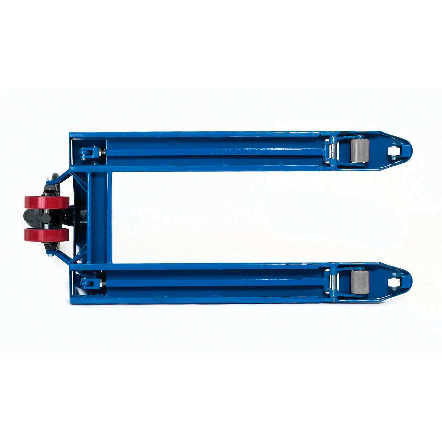 Global Industrial Low Profile Narrow Fork Pallet Jack Truck with 21" W x 48" L Forks, 4500 Lb. Capacity, Manual Duty Truck for Warehouse, Manufacturing and Retail