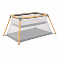 Tutti Bambini CoZee® Go 3-in-1 Foldable Baby Playpen, Portable Bassinet & Travel Crib | Playard with Mattress Included | Birth to 3 Years (Oak & Charcoal)