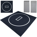 HESMAX 10' x 10' / 10' x 6.5' Foldable Wrestling Mat, Durable Home Training Mat for BJJ, Jiu Jitsu, Grappling, MMA, Judo, Boxing & Taekwondo, Antislip Odor Control Foam Mat 1p6