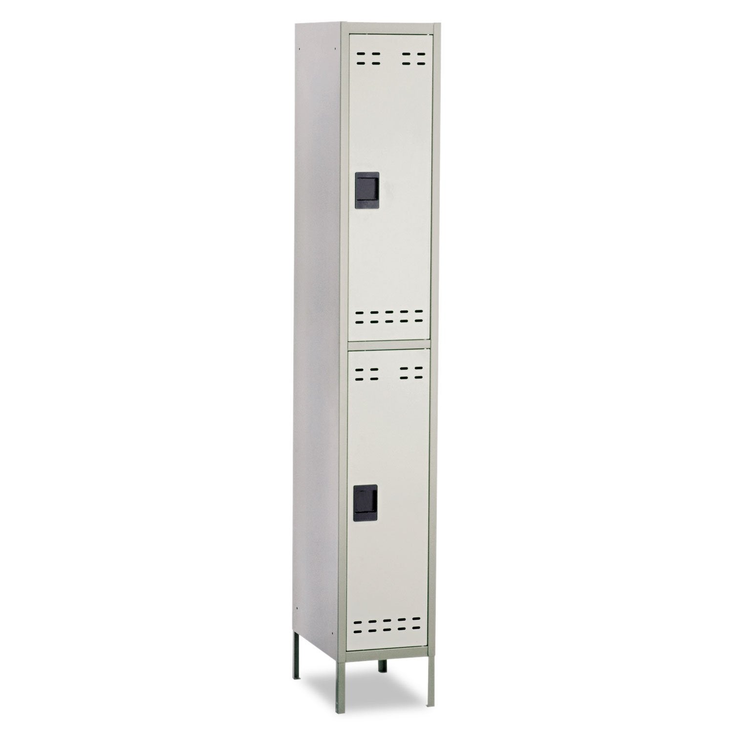 Safco 5523GR Double Tier Locker, Heavy Duty Powder Coat Finish, Lock Applicable Opening, Gray