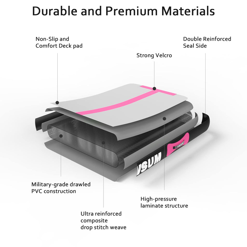 AWSUM 13ft Gymnastics Mat with Air Roller Tumbling Barrel Back Somersault Backbend Trainer for Inflatable Gymnastics Springboard Back Handspring Equipment, with Electric Pump