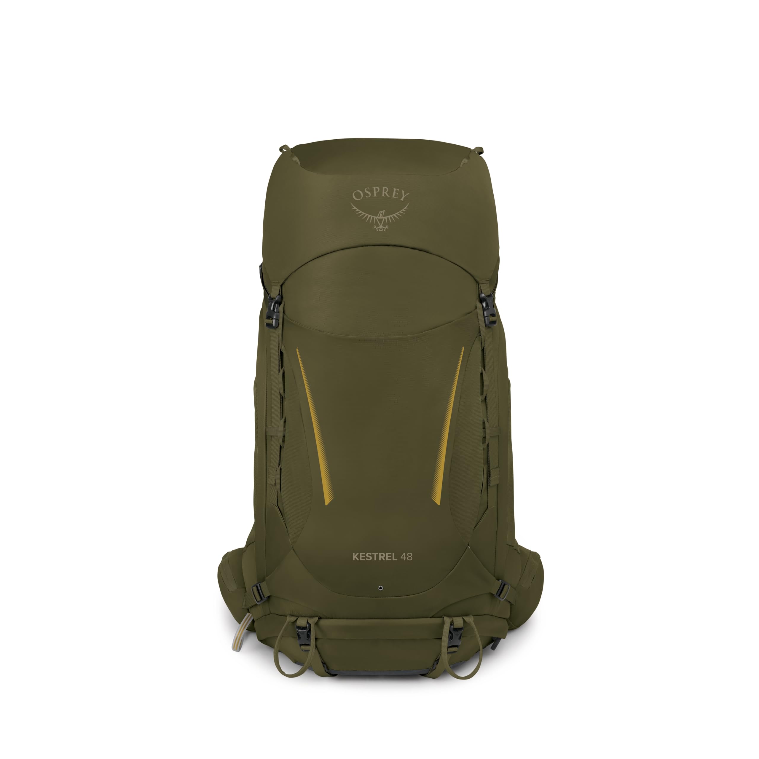 Osprey Kestrel 48L Men's Backpacking Backpack - Hiking & Camping Bag with Waterproof Raincover, Moss Green, Large/X-Large
