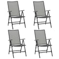 SKM Folding Mesh Chairs 4 pcs Steel Anthracite (Weight-40KG)
