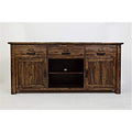 Jofran: , Cannon Valley, 70" Media Unit, 70"W X 19"D X 32"H, Cannon Valley Finish, (Set of 1)