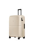 ANTLER - Single Stripe Hardside Luggage 32 Inch Large Suitcase - Durable, Lightweight & Expandable, 4 Spinner Wheels - Adjustable Handle, TSA Lock - Wheat Beige