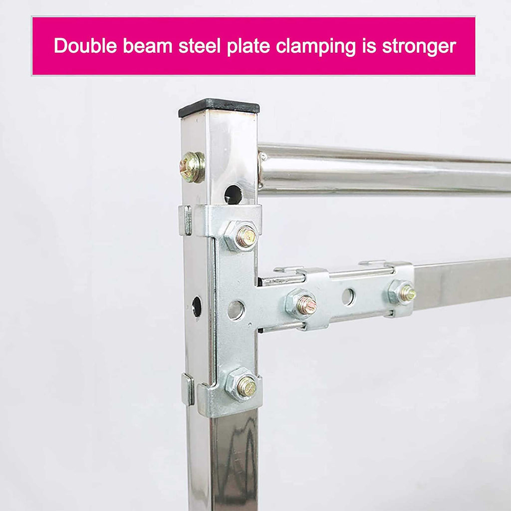 ELUKHT Embroidery Stand, Adjustable Stainless Steel Embroidery Stand for Cross Stitch and Sewing, Ideal Floor Frame and Lap Table for Art and Craft Projects.