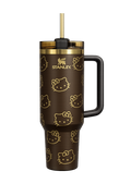Stanley x Hello Kitty Quencher H2.0 FlowState Tumbler – Chocolate Brown Limited Edition Insulated Travel Mug with Handle & Straw