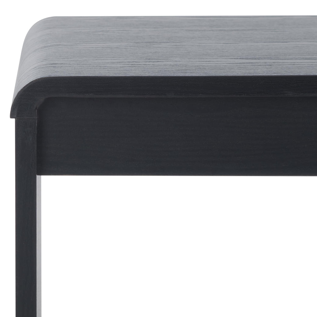 SAFAVIEH Home Collection - Arsenio Coffee Table, Black Finish with Lower Shelf (COF3100B)