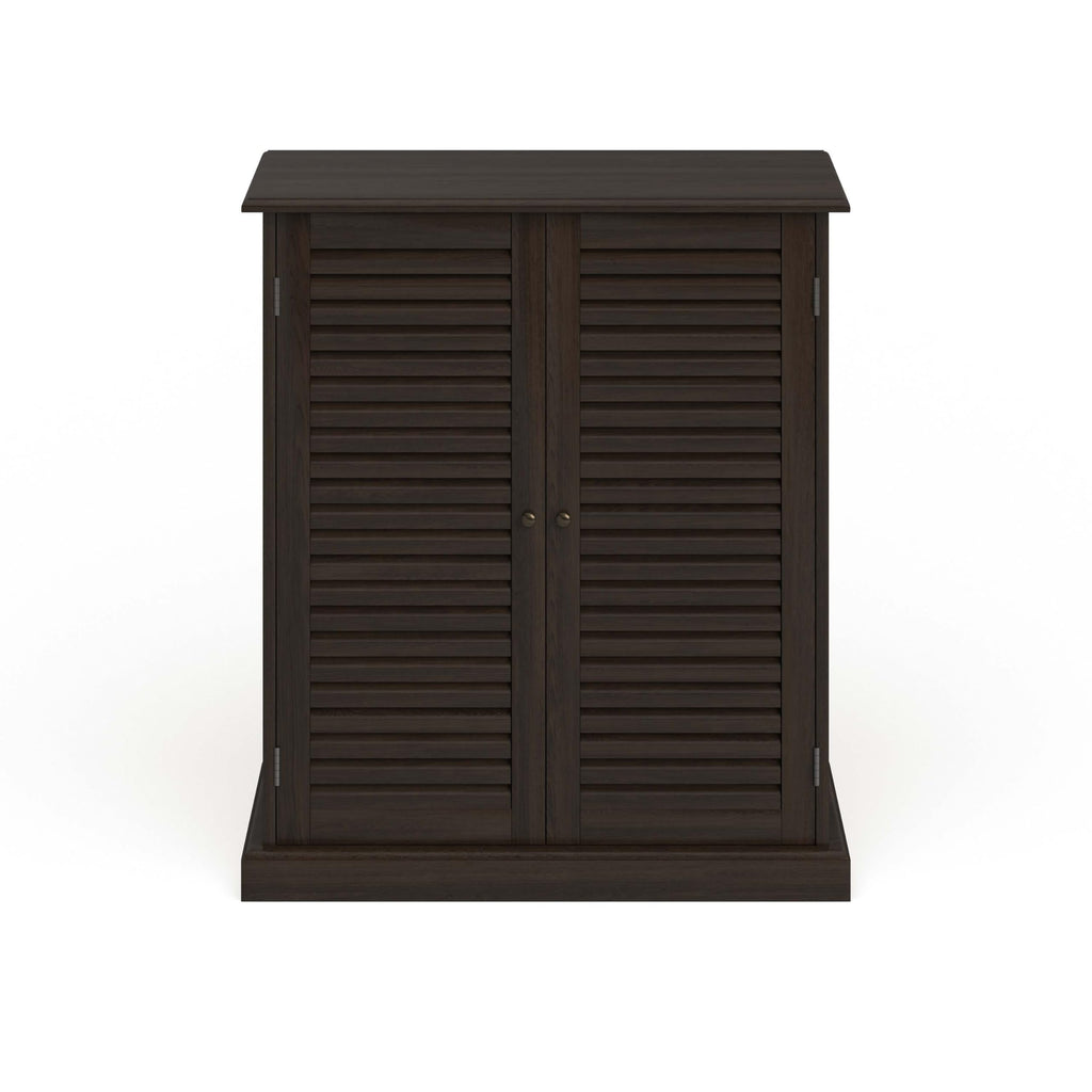 Furniture of America Laires 5-Shelf Enclosed Shoe Cabinet, Espresso