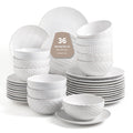 36-Piece Dinnerware Set for 12,Transform Your Table with Stylish Plates & Bowls,Ideal for Hosting, Entertaining & Special Occasions, Dishwasher Safe