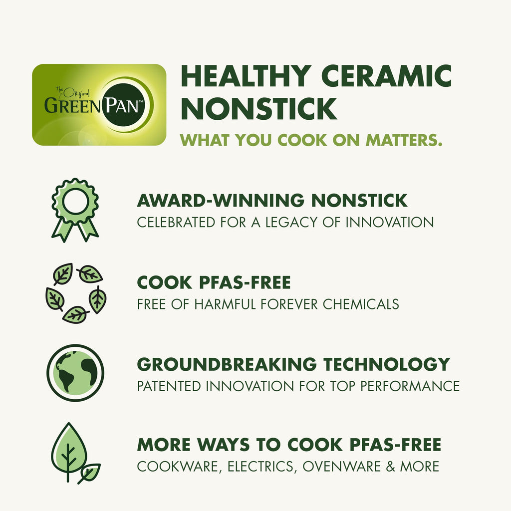 GreenPan Valencia Pro Ceramic Nonstick 22 Piece Cookware Set, Hard Anodized PFAS-Free Pots & Pans, Induction Ready, Compatible on All Cooktops, Dishwasher Safe, Oven Safe to 600F, Gray
