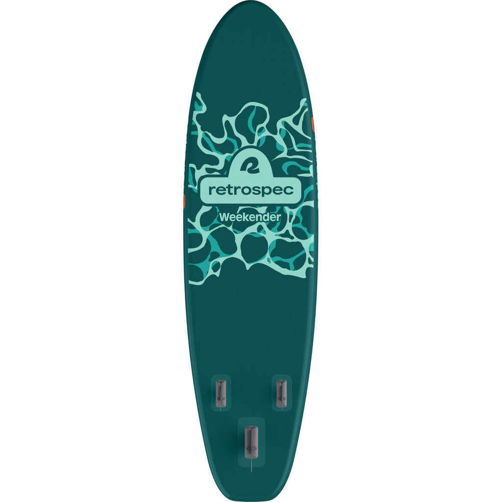 Retrospec Weekender Inflatable Stand Up Paddle Board Includes Paddle, Pump, Travel Bag and Accessories 10’6” Lightweight Inflatable SUP, Puncture Resistant Inflatable Paddle Board for Adults