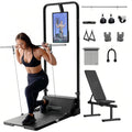 Speediance Gym Monster Smart Home Gym, Multifunctional Strength Training Machine, Smith Machine Power Cage Workout Station, Squat Rack Cable Machine, Full Body Fitness Equipment for Home Workout