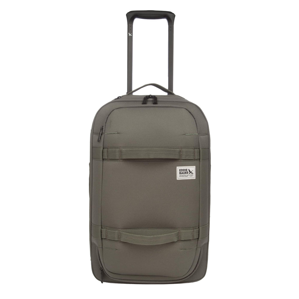 Eddie Bauer Excursion Traveling 22 Rolling Duffel Bag with Lightweight Telescopic Handles and Rugged Wheels - 40L, Spruce