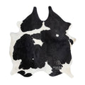Khara Home Premium 100% Genuine Cowhide Rug Large 5x7 Ft Leather Area Rug for Living Room, Cozy, Unique, and Durable, Western Home Decor – from Argentina (Black & White, 5 x 7)