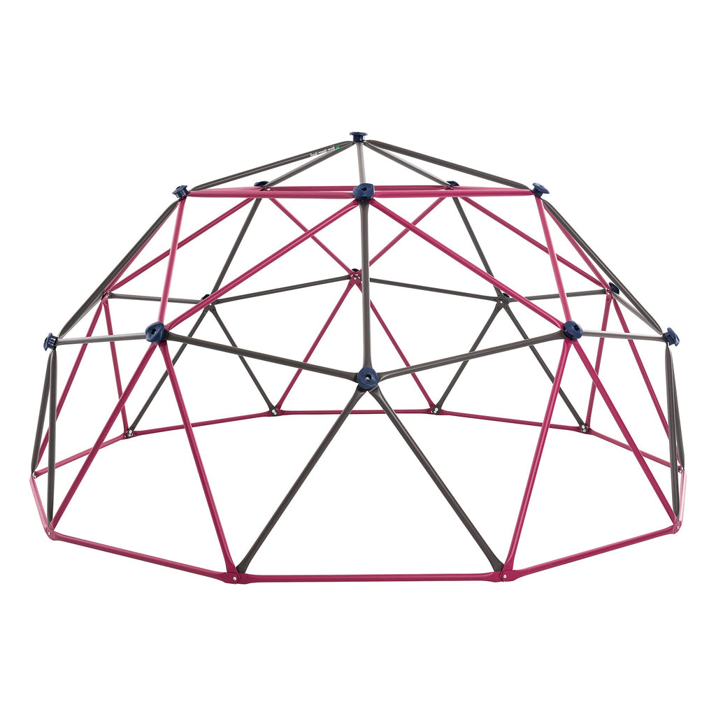 Lifetime 91088 Geometric Dome Climber Jungle Gym, 5.5' High x 11' Wide, Berry & Brown, 66-Inch