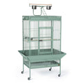 HomeStock Suburban Sophistication Playtop Bird Home with Spacious Design, Durable Materials, Removable Perches Medium/Sage Green