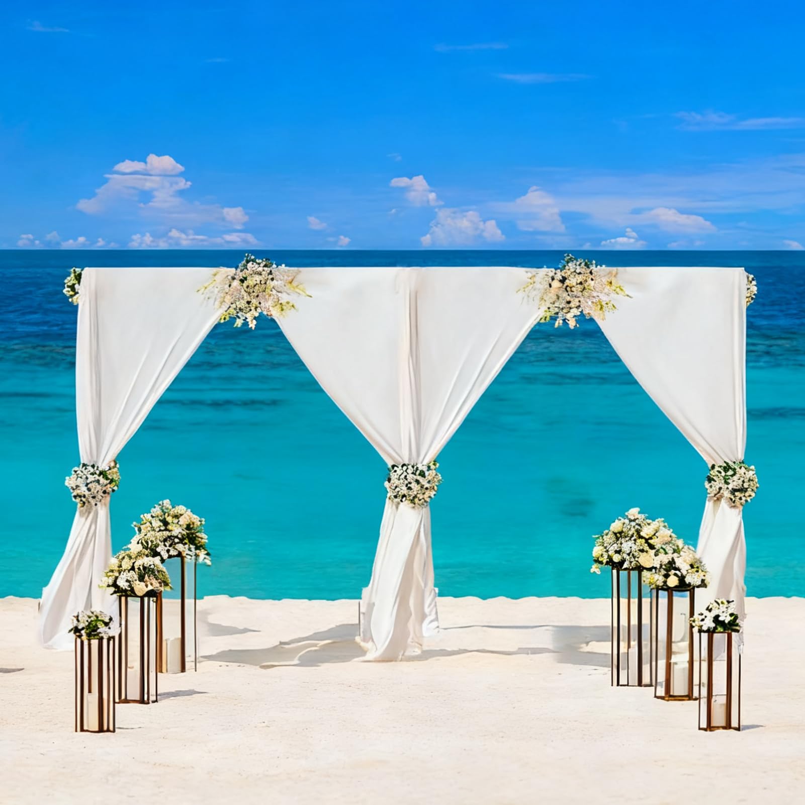 GLOSHOOTING Heavy Duty Backdrop Stand 10x20ft, Pipe and Drape Backdrop Stand Kit, Adjustable Metal Frame, Background Stand Backdrop for Wedding Birthday Party Decorations-Black