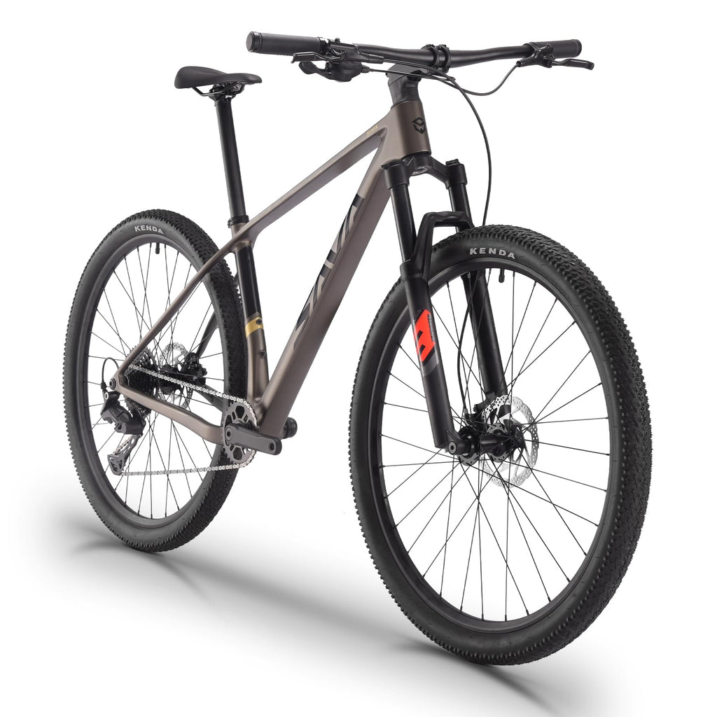 SAVADECK Carbon Fiber MTB with U6000 10 Speed Shift Groupset, Hydraulic Disc Brake with MT200 Break System (Rock Grey, 29 * 15.5)