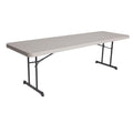 LIFETIME 480127 Professional Rectangular Folding Table (4 Pack), 8', Putty