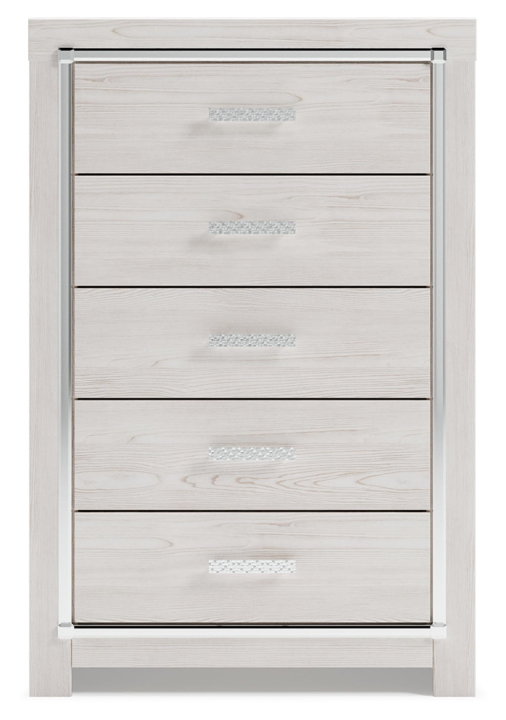 Signature Design by Ashley Altyra Contemporary 5 Drawer Chest, White