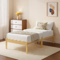 FSCHOS 14 Inch Bamboo Twin Bed Frame, Platform Wood
