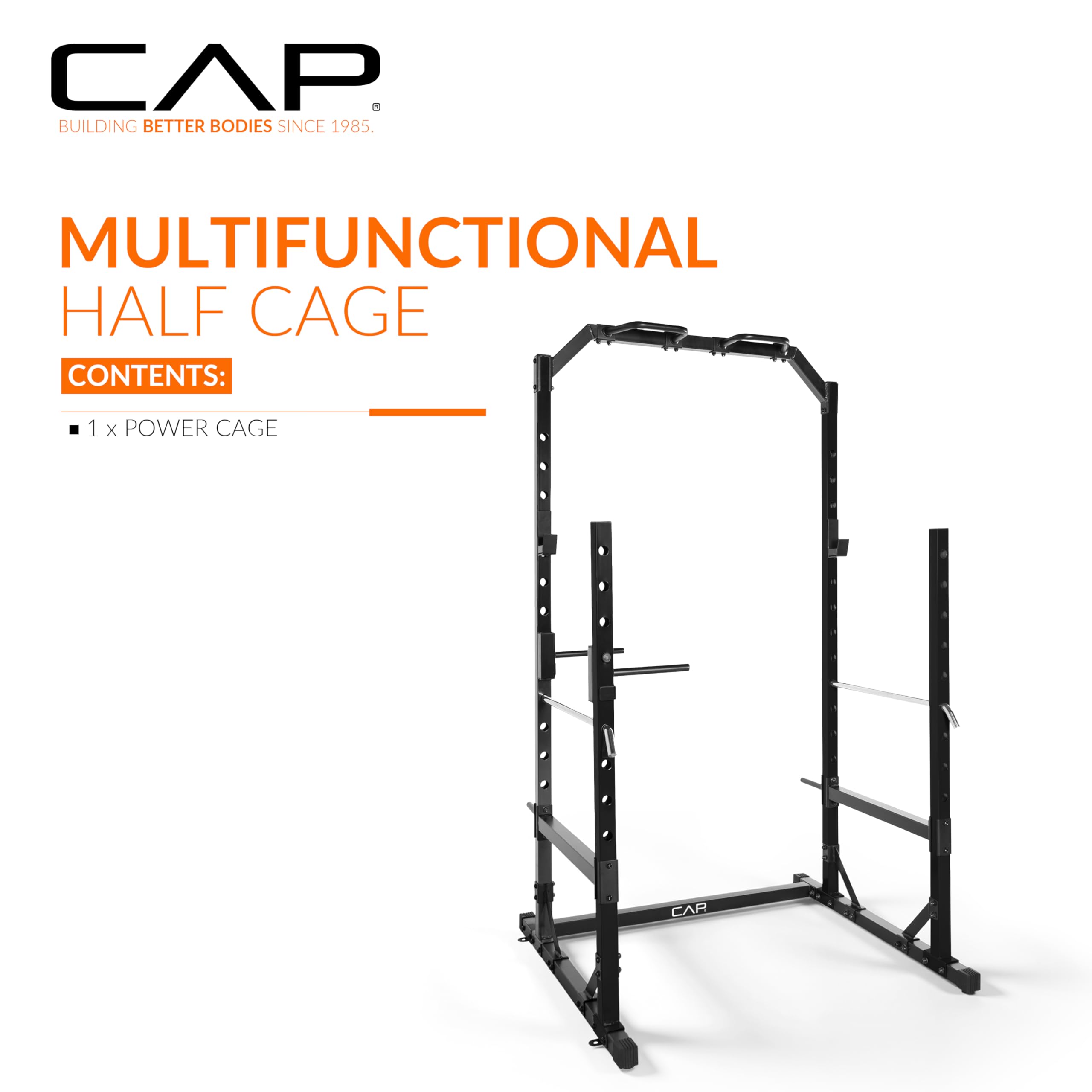 CAP Barbell Multi Use Power Rack, White