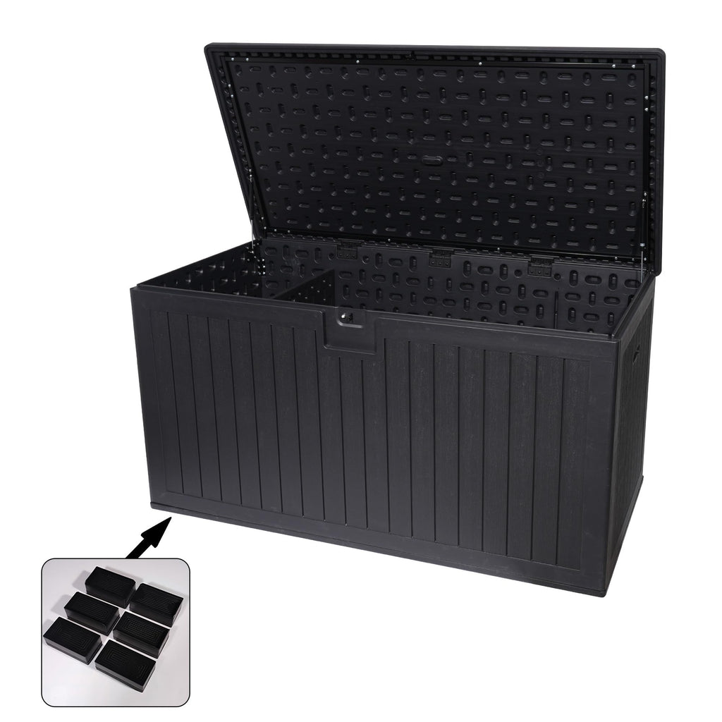 KEIKI 260 Gallon Outdoor Deck Storage Box,Large Lockable All Weather Containers for Patio Furniture Cushions,Pool Accessories,Garden Tools