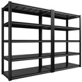 REIBII Garage Shelving 48.2" W Storage Shelves 3000LBS Heavy Duty Shelving Adjustable Metal Shelf Industrial 5 Tier Pantry Shelves for Basement Warehouse Supermarket 72.2"H x 24.2"D x 48.2"W, 2 Pack