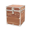 Rhino Trunk & Case Knotty Cedar Chest – End Table Storage Box, Coffee Table, End of Bed Trunk or Entryway Storage Bench – 20"x20"x24" USA-Made, Furniture Grade, Heirloom Aesthetic – Strong and Secure