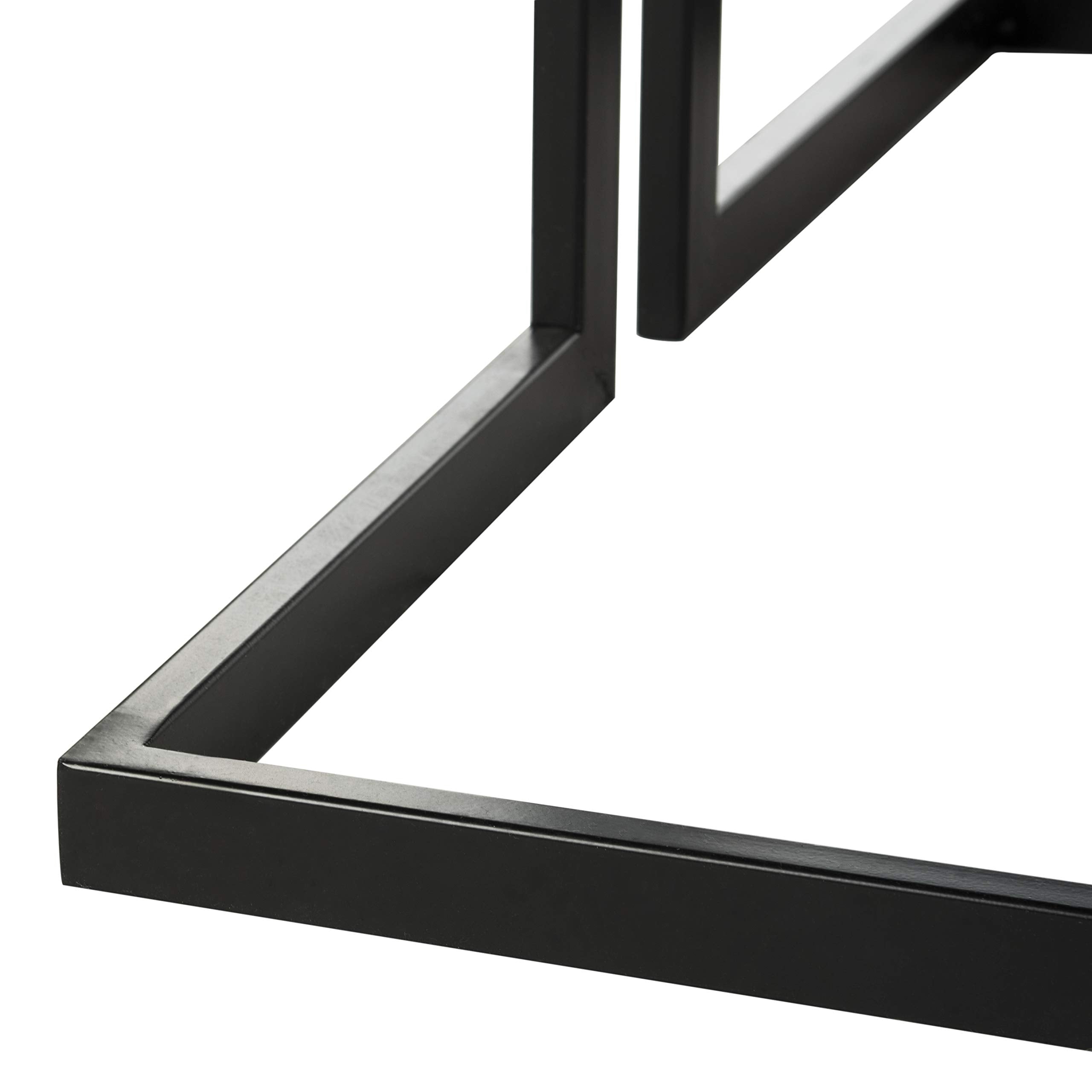Safavieh Home Collection Amalya Modern Dark Grey Square Coffee Table