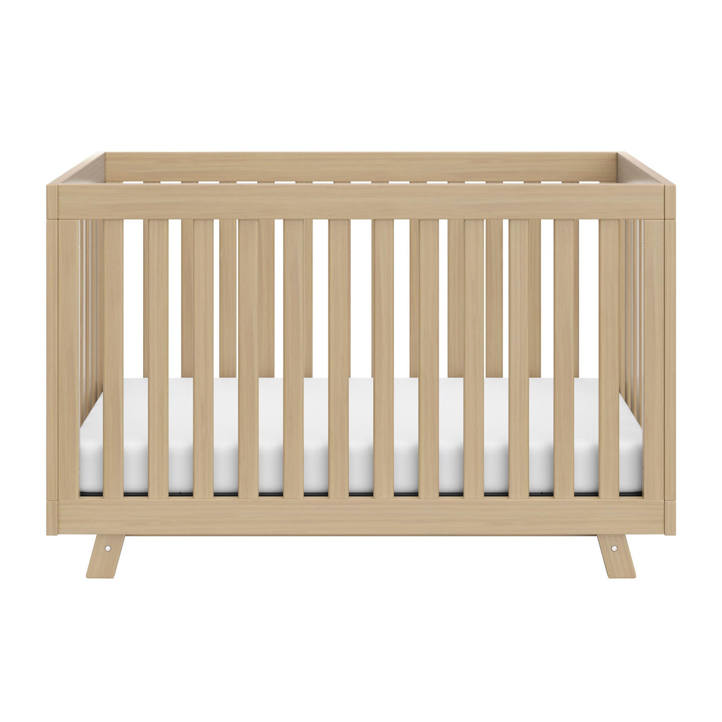 Storkcraft Beckett 3-in-1 Convertible Crib – GREENGUARD Gold Certified, Fits Standard Crib Mattress, Converts to Toddler Bed and Daybed, 4 Mattress Heights, Grow-with-Me Design (Driftwood)