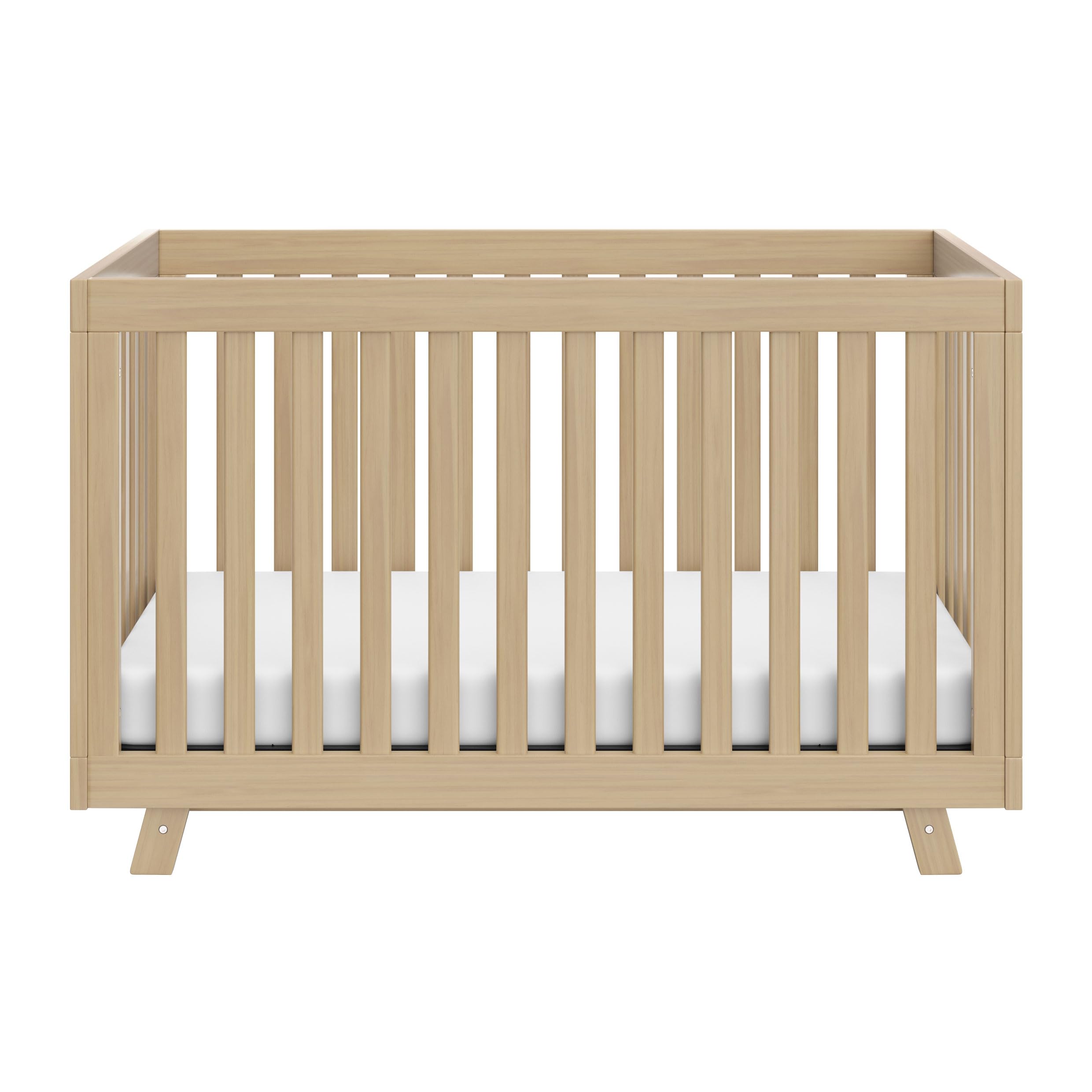 Storkcraft Beckett 3-in-1 Convertible Crib – GREENGUARD Gold Certified, Fits Standard Crib Mattress, Converts to Toddler Bed and Daybed, 4 Mattress Heights, Grow-with-Me Design (Driftwood)