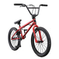 Mongoose Legion L10 Kids Freestyle Sidewalk BMX Bike, Beginner Riders, Boys and Girls, 20-inch Wheels, Hi-Ten Steel Frame, Micro Drive 25x9T BMX Gearing, Red