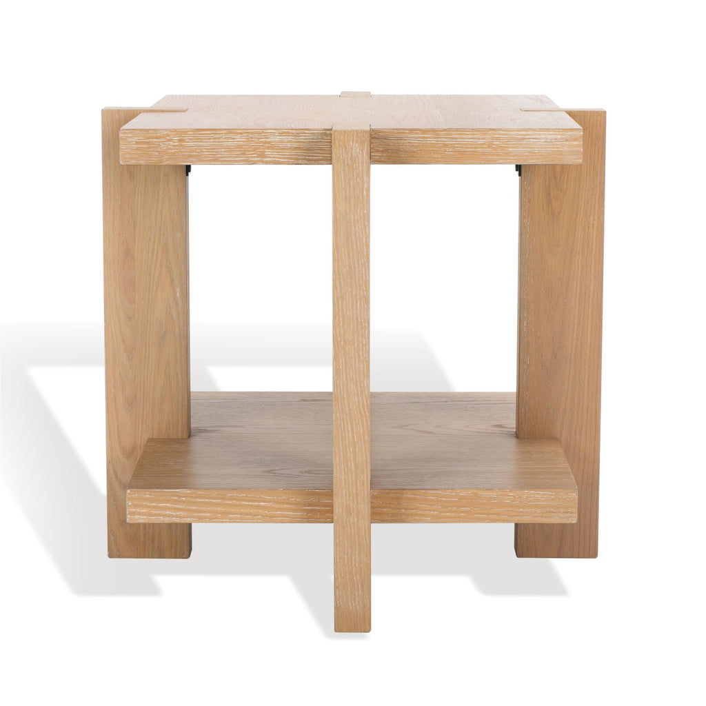 SAFAVIEH Couture Collection Quigley Weathered Grey Square Accent Table