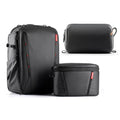 PGYTECH OneMo 2 25L-33L Camera Backpack with Shoulder Bag+Wash Pouch Hanging Toiletry Bag for Men, Waterproof Dopp Kit Travel Makeup Bag Organizer for Toiletries & Cosmetics, Black