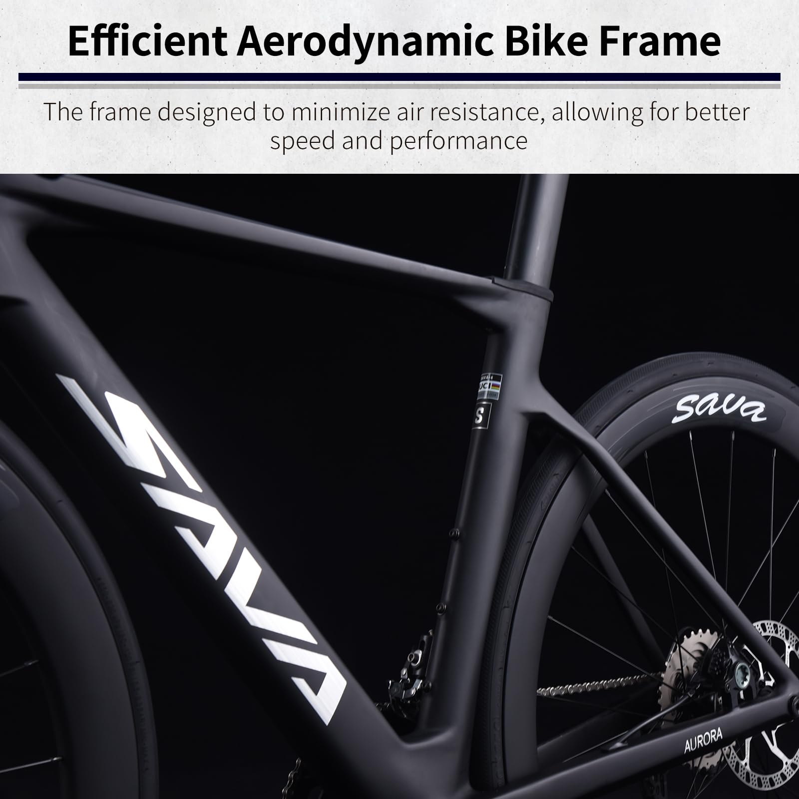 SAVADECK A7L Carbon Road Bike, T800 Carbon Fiber Frame 700C Racing Bicycle with Shimano 105 R7100 24 Speed Groupset and Hydraulic Disc Brake, Ultra-Light Carbon Bike for Man and Women(White,56cm)