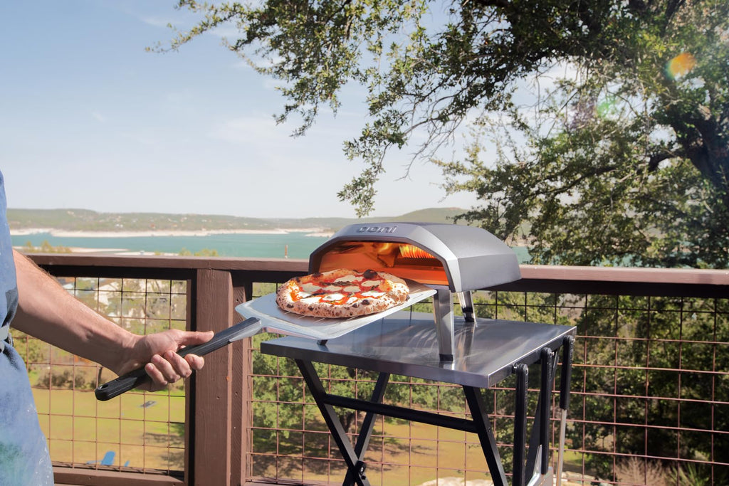 Ooni Koda 12 Gas Pizza Oven – 12" Gas Powered Outdoor Oven with 28 mBar Regulator and Gas Hose, Gas powered Portable Pizza Oven - Foundry Black