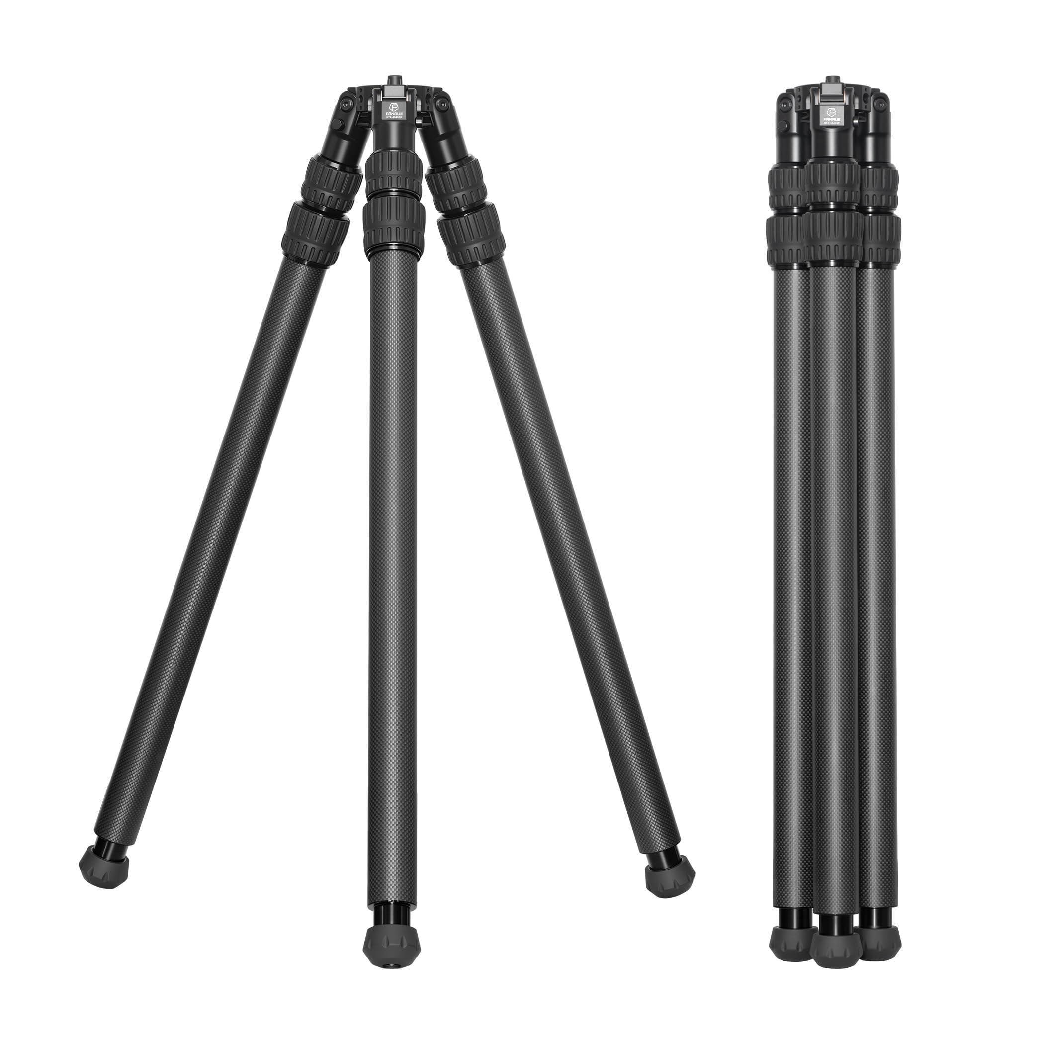 FANAUE Carbon Fiber Tripod, 68" Professional Camera Tripod, Compact Lightweight Tripods with 3-Section Legs, Load Up to 40 lbs, for DSLR Camera - HTC-4030CK