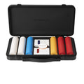 SLOWPLAY Godel Ceramic Poker Chips Set for Texas Hold'em, 300 PCS [Blank Chips], 43mm & 12g Each | Features a High-end Chip case with Extra Durable German Polycarbonate Shell