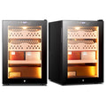 Electric Cigar Humidor 50L with Heating and Cooling Temperature Control and Humidity Control System, Cooler Cabinet Large Capacity for 300 Counts with Spanish Cedar Wood Shelves & Hygrometer